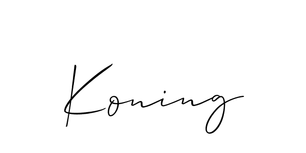 Also You can easily find your signature by using the search form. We will create Koning name handwritten signature images for you free of cost using Allison_Script sign style. Koning signature style 2 images and pictures png