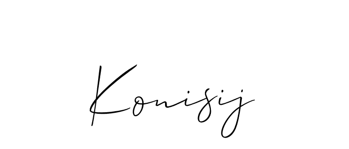 Best and Professional Signature Style for Konisij. Allison_Script Best Signature Style Collection. Konisij signature style 2 images and pictures png