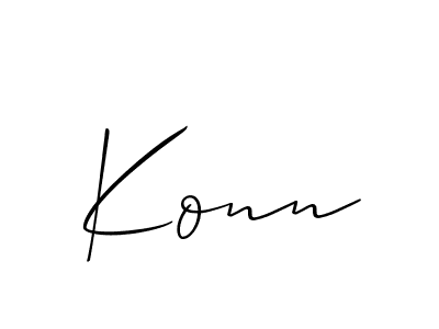 Best and Professional Signature Style for Konn. Allison_Script Best Signature Style Collection. Konn signature style 2 images and pictures png