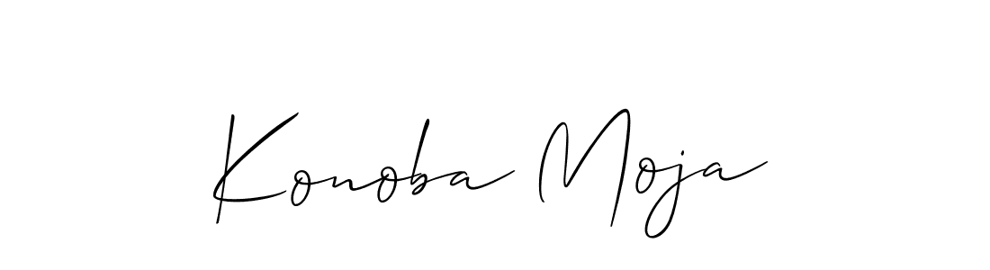 Design your own signature with our free online signature maker. With this signature software, you can create a handwritten (Allison_Script) signature for name Konoba Moja. Konoba Moja signature style 2 images and pictures png