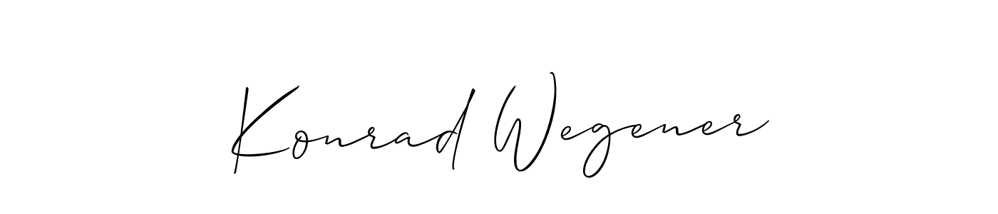if you are searching for the best signature style for your name Konrad Wegener. so please give up your signature search. here we have designed multiple signature styles  using Allison_Script. Konrad Wegener signature style 2 images and pictures png