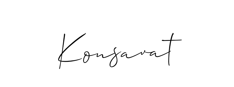 Make a short Konsavat signature style. Manage your documents anywhere anytime using Allison_Script. Create and add eSignatures, submit forms, share and send files easily. Konsavat signature style 2 images and pictures png