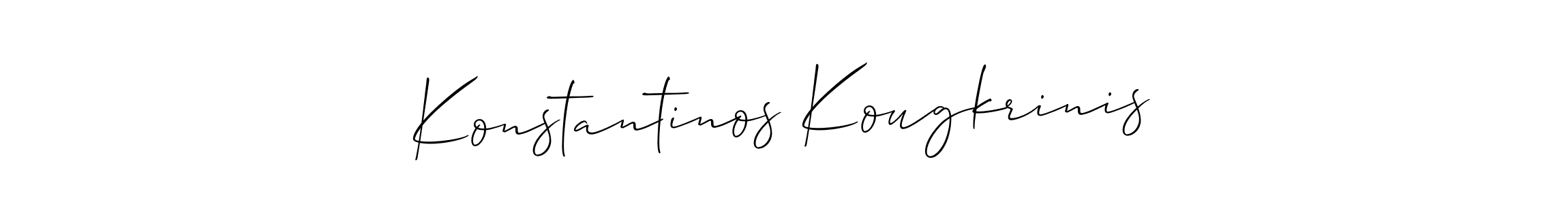 How to Draw Konstantinos Kougkrinis signature style? Allison_Script is a latest design signature styles for name Konstantinos Kougkrinis. Konstantinos Kougkrinis signature style 2 images and pictures png