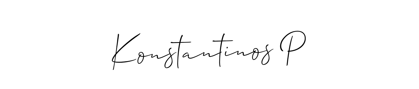Similarly Allison_Script is the best handwritten signature design. Signature creator online .You can use it as an online autograph creator for name Konstantinos P. Konstantinos P signature style 2 images and pictures png