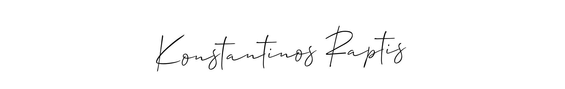 This is the best signature style for the Konstantinos Raptis name. Also you like these signature font (Allison_Script). Mix name signature. Konstantinos Raptis signature style 2 images and pictures png