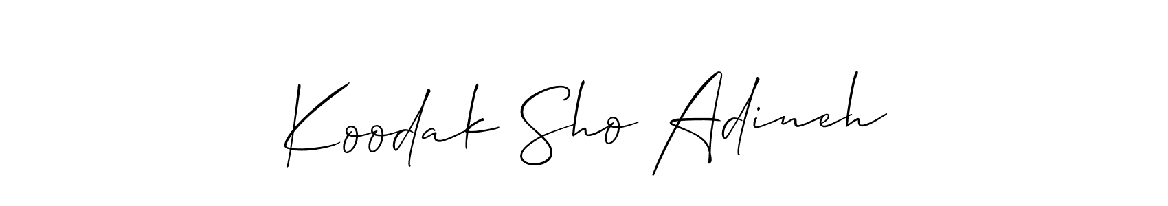 Make a beautiful signature design for name Koodak Sho Adineh. Use this online signature maker to create a handwritten signature for free. Koodak Sho Adineh signature style 2 images and pictures png