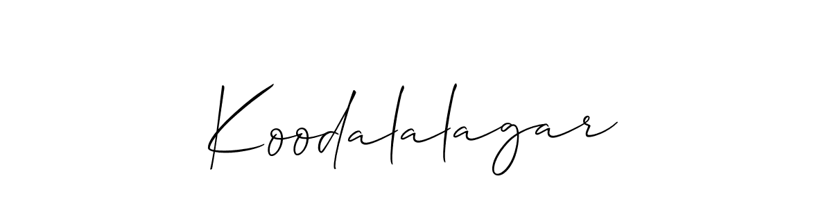 Koodalalagar stylish signature style. Best Handwritten Sign (Allison_Script) for my name. Handwritten Signature Collection Ideas for my name Koodalalagar. Koodalalagar signature style 2 images and pictures png