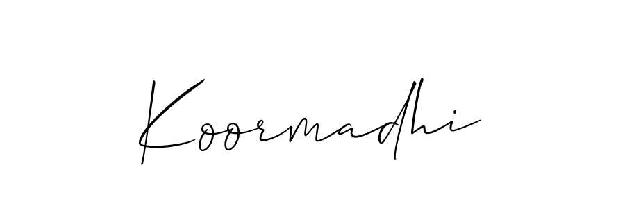 You can use this online signature creator to create a handwritten signature for the name Koormadhi. This is the best online autograph maker. Koormadhi signature style 2 images and pictures png