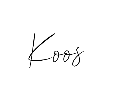 Create a beautiful signature design for name Koos. With this signature (Allison_Script) fonts, you can make a handwritten signature for free. Koos signature style 2 images and pictures png