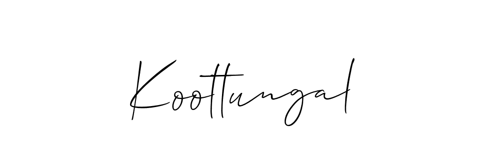 How to Draw Koottungal signature style? Allison_Script is a latest design signature styles for name Koottungal. Koottungal signature style 2 images and pictures png