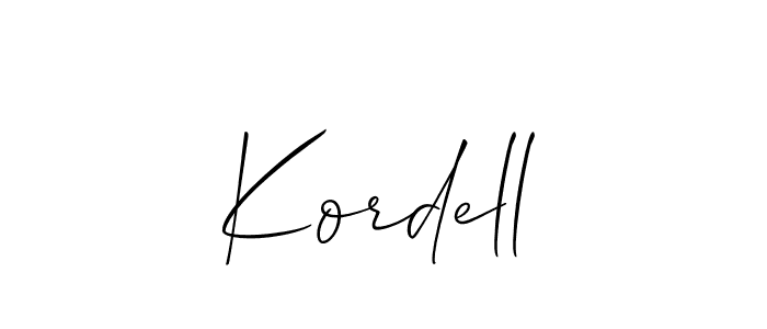 You should practise on your own different ways (Allison_Script) to write your name (Kordell) in signature. don't let someone else do it for you. Kordell signature style 2 images and pictures png