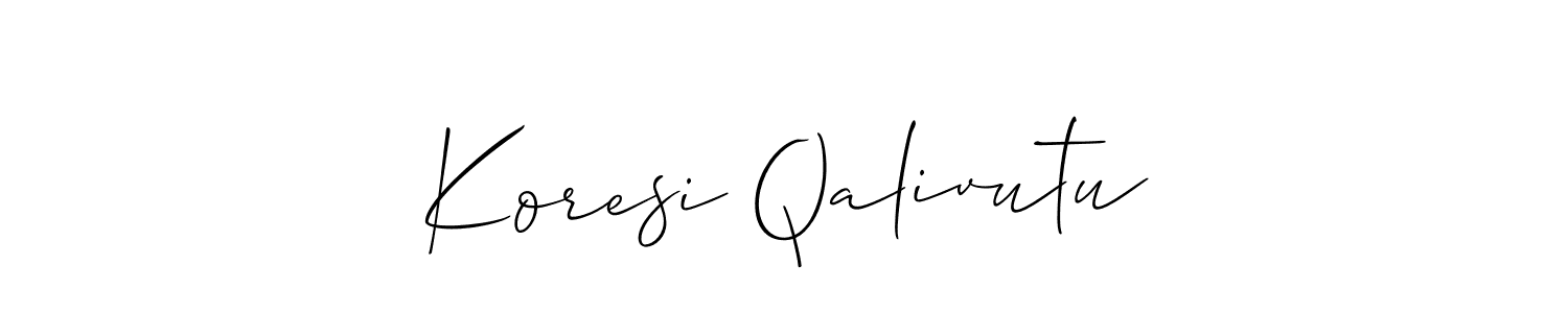 See photos of Koresi Qalivutu official signature by Spectra . Check more albums & portfolios. Read reviews & check more about Allison_Script font. Koresi Qalivutu signature style 2 images and pictures png