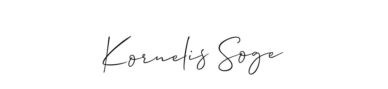 Also You can easily find your signature by using the search form. We will create Kornelis Soge name handwritten signature images for you free of cost using Allison_Script sign style. Kornelis Soge signature style 2 images and pictures png