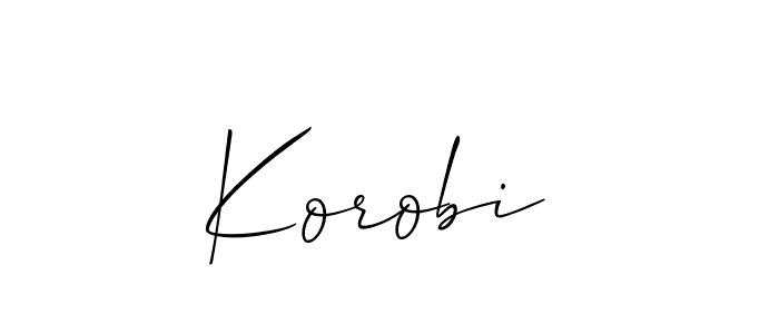 Check out images of Autograph of Korobi  name. Actor Korobi  Signature Style. Allison_Script is a professional sign style online. Korobi  signature style 2 images and pictures png