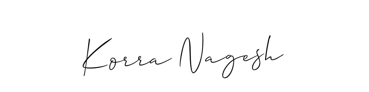 Make a beautiful signature design for name Korra Nagesh. With this signature (Allison_Script) style, you can create a handwritten signature for free. Korra Nagesh signature style 2 images and pictures png