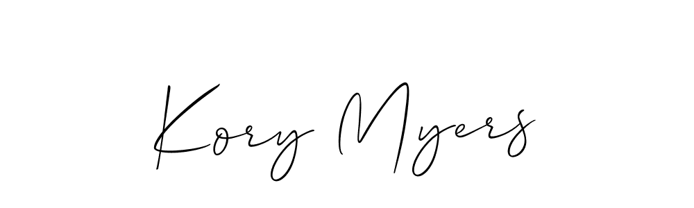 How to Draw Kory Myers signature style? Allison_Script is a latest design signature styles for name Kory Myers. Kory Myers signature style 2 images and pictures png