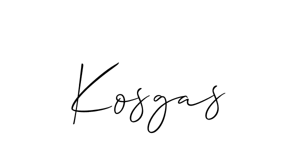 Once you've used our free online signature maker to create your best signature Allison_Script style, it's time to enjoy all of the benefits that Kosgas name signing documents. Kosgas signature style 2 images and pictures png