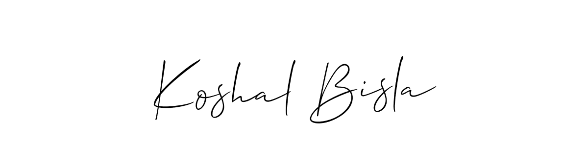 Here are the top 10 professional signature styles for the name Koshal Bisla. These are the best autograph styles you can use for your name. Koshal Bisla signature style 2 images and pictures png