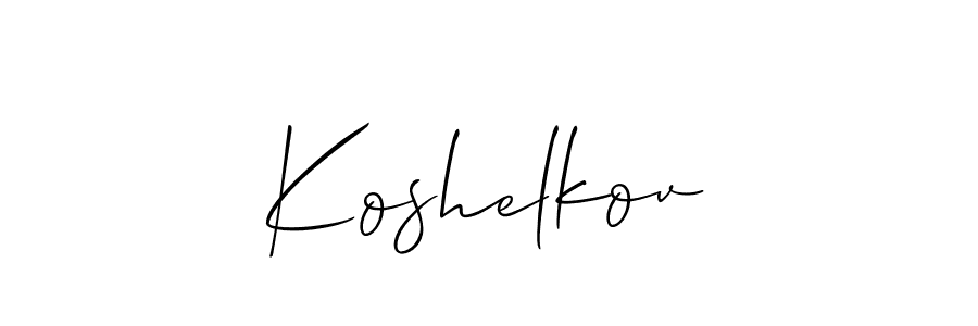 Once you've used our free online signature maker to create your best signature Allison_Script style, it's time to enjoy all of the benefits that Koshelkov name signing documents. Koshelkov signature style 2 images and pictures png