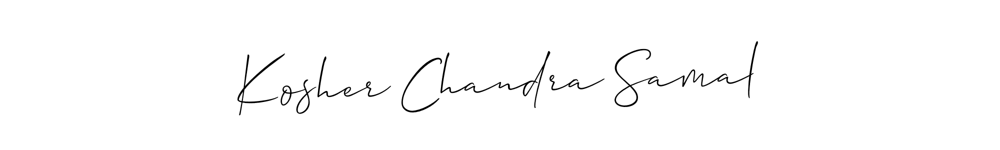 Make a beautiful signature design for name Kosher Chandra Samal. Use this online signature maker to create a handwritten signature for free. Kosher Chandra Samal signature style 2 images and pictures png