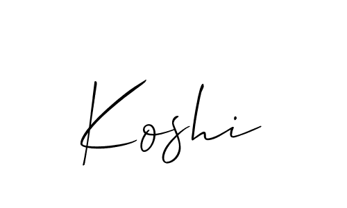 How to make Koshi name signature. Use Allison_Script style for creating short signs online. This is the latest handwritten sign. Koshi signature style 2 images and pictures png