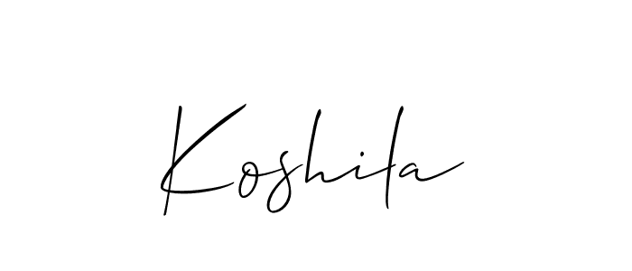 Here are the top 10 professional signature styles for the name Koshila. These are the best autograph styles you can use for your name. Koshila signature style 2 images and pictures png