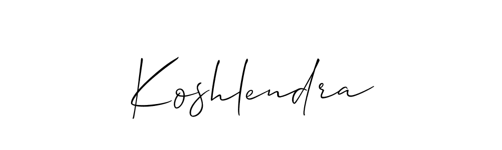 Also You can easily find your signature by using the search form. We will create Koshlendra name handwritten signature images for you free of cost using Allison_Script sign style. Koshlendra signature style 2 images and pictures png