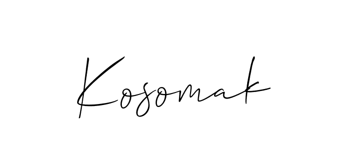 You should practise on your own different ways (Allison_Script) to write your name (Kosomak) in signature. don't let someone else do it for you. Kosomak signature style 2 images and pictures png
