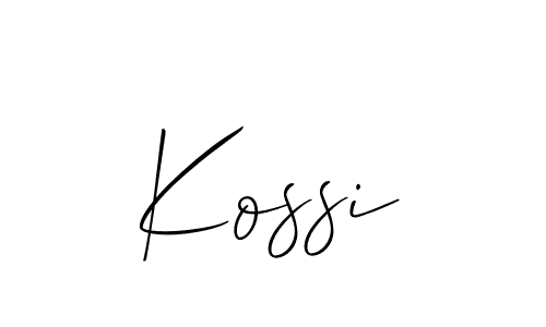 Similarly Allison_Script is the best handwritten signature design. Signature creator online .You can use it as an online autograph creator for name Kossi. Kossi signature style 2 images and pictures png