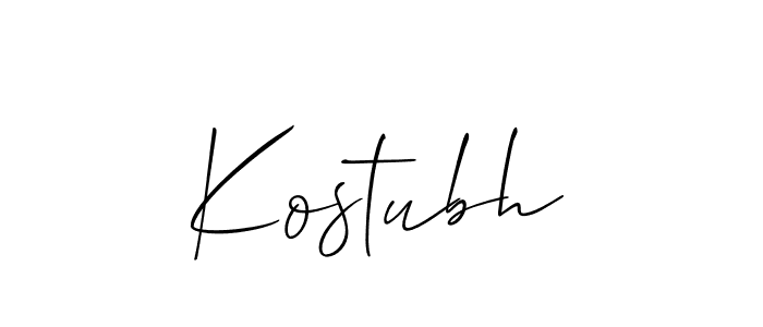 Make a beautiful signature design for name Kostubh. With this signature (Allison_Script) style, you can create a handwritten signature for free. Kostubh signature style 2 images and pictures png