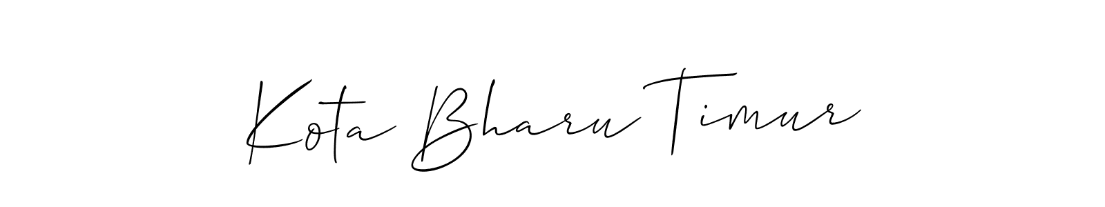 Best and Professional Signature Style for Kota Bharu Timur. Allison_Script Best Signature Style Collection. Kota Bharu Timur signature style 2 images and pictures png