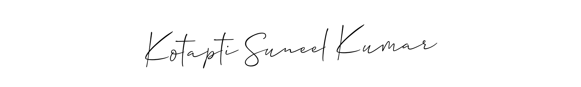 Design your own signature with our free online signature maker. With this signature software, you can create a handwritten (Allison_Script) signature for name Kotapti Suneel Kumar. Kotapti Suneel Kumar signature style 2 images and pictures png