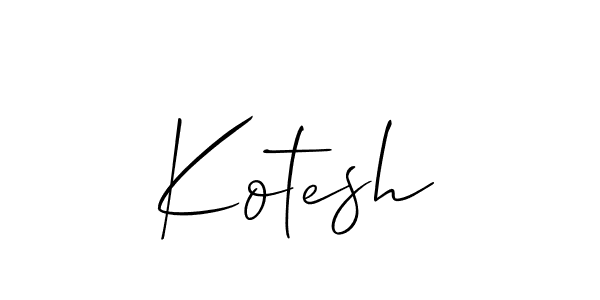 How to Draw Kotesh signature style? Allison_Script is a latest design signature styles for name Kotesh. Kotesh signature style 2 images and pictures png