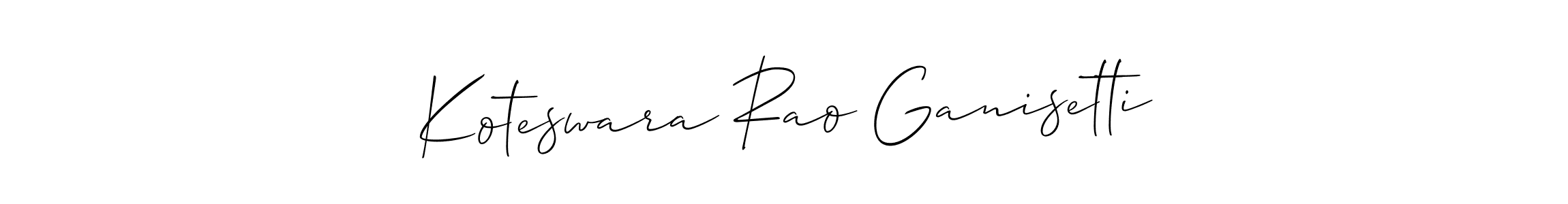Similarly Allison_Script is the best handwritten signature design. Signature creator online .You can use it as an online autograph creator for name Koteswara Rao Ganisetti. Koteswara Rao Ganisetti signature style 2 images and pictures png