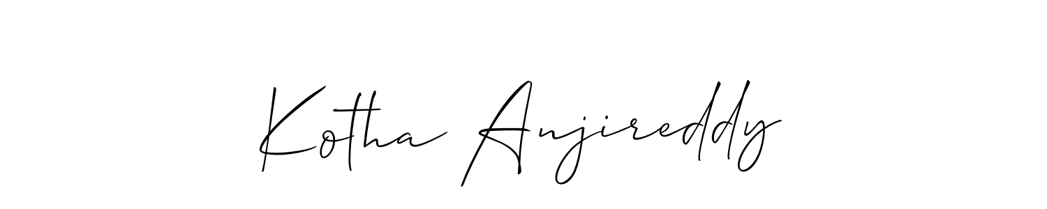 Kotha Anjireddy stylish signature style. Best Handwritten Sign (Allison_Script) for my name. Handwritten Signature Collection Ideas for my name Kotha Anjireddy. Kotha Anjireddy signature style 2 images and pictures png