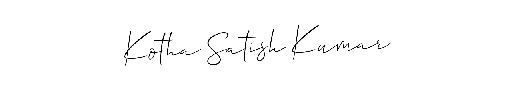 Once you've used our free online signature maker to create your best signature Allison_Script style, it's time to enjoy all of the benefits that Kotha Satish Kumar name signing documents. Kotha Satish Kumar signature style 2 images and pictures png