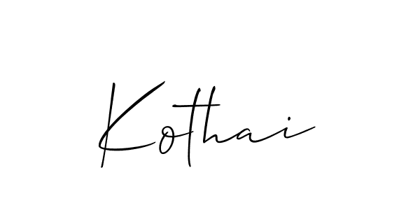 You can use this online signature creator to create a handwritten signature for the name Kothai. This is the best online autograph maker. Kothai signature style 2 images and pictures png