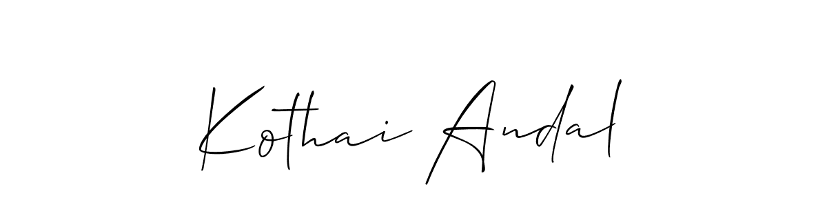 Here are the top 10 professional signature styles for the name Kothai Andal. These are the best autograph styles you can use for your name. Kothai Andal signature style 2 images and pictures png