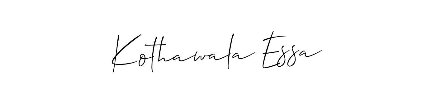 Once you've used our free online signature maker to create your best signature Allison_Script style, it's time to enjoy all of the benefits that Kothawala Essa name signing documents. Kothawala Essa signature style 2 images and pictures png