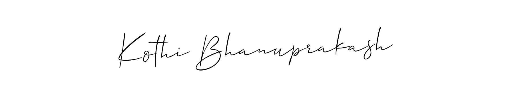 Make a beautiful signature design for name Kothi Bhanuprakash. Use this online signature maker to create a handwritten signature for free. Kothi Bhanuprakash signature style 2 images and pictures png