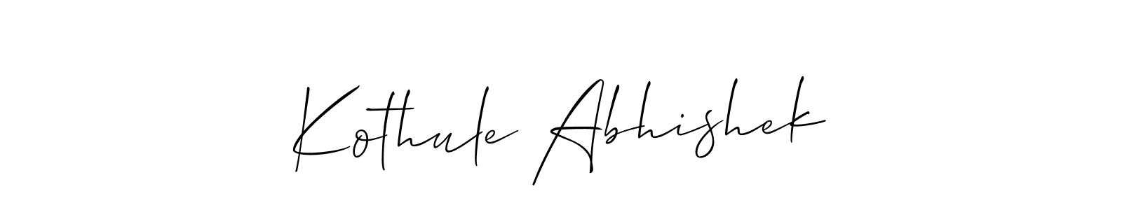 Make a beautiful signature design for name Kothule Abhishek. Use this online signature maker to create a handwritten signature for free. Kothule Abhishek signature style 2 images and pictures png