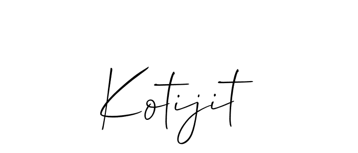 You should practise on your own different ways (Allison_Script) to write your name (Kotijit) in signature. don't let someone else do it for you. Kotijit signature style 2 images and pictures png