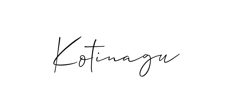 How to make Kotinagu signature? Allison_Script is a professional autograph style. Create handwritten signature for Kotinagu name. Kotinagu signature style 2 images and pictures png