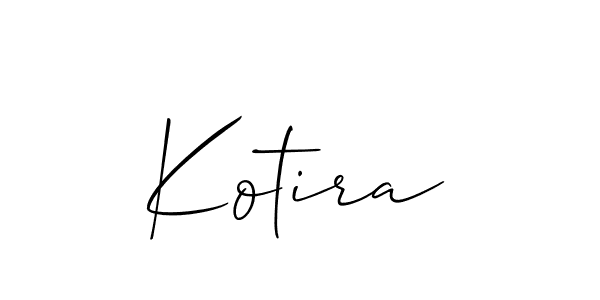 Make a short Kotira signature style. Manage your documents anywhere anytime using Allison_Script. Create and add eSignatures, submit forms, share and send files easily. Kotira signature style 2 images and pictures png