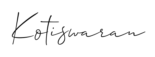 If you are searching for the best signature style for your name Kotiswaran, here we have designed multiple signature styles using Allison_Script. Kotiswaran signature style 2 images and pictures png
