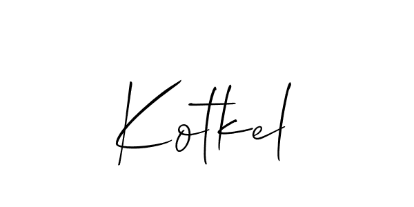 How to make Kotkel name signature. Use Allison_Script style for creating short signs online. This is the latest handwritten sign. Kotkel signature style 2 images and pictures png