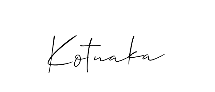 It looks lik you need a new signature style for name Kotnaka. Design unique handwritten (Allison_Script) signature with our free signature maker in just a few clicks. Kotnaka signature style 2 images and pictures png