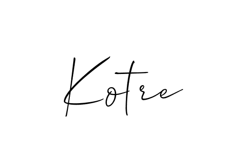 Once you've used our free online signature maker to create your best signature Allison_Script style, it's time to enjoy all of the benefits that Kotre name signing documents. Kotre signature style 2 images and pictures png