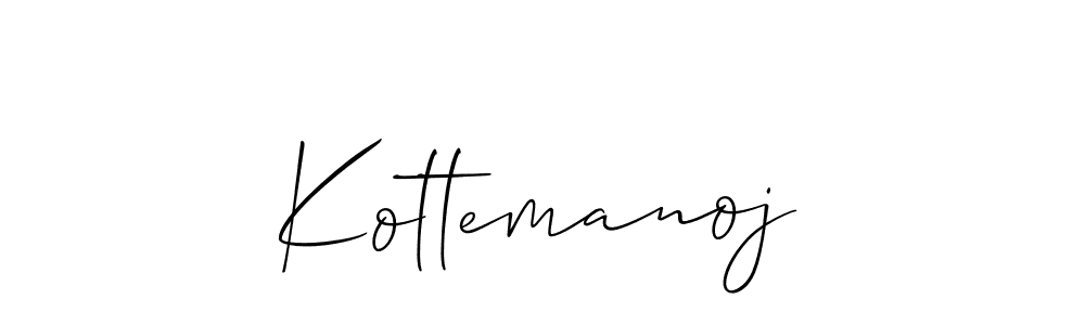 Kottemanoj stylish signature style. Best Handwritten Sign (Allison_Script) for my name. Handwritten Signature Collection Ideas for my name Kottemanoj. Kottemanoj signature style 2 images and pictures png