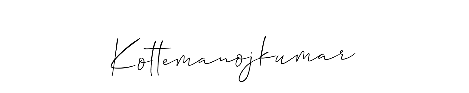 Similarly Allison_Script is the best handwritten signature design. Signature creator online .You can use it as an online autograph creator for name Kottemanojkumar. Kottemanojkumar signature style 2 images and pictures png